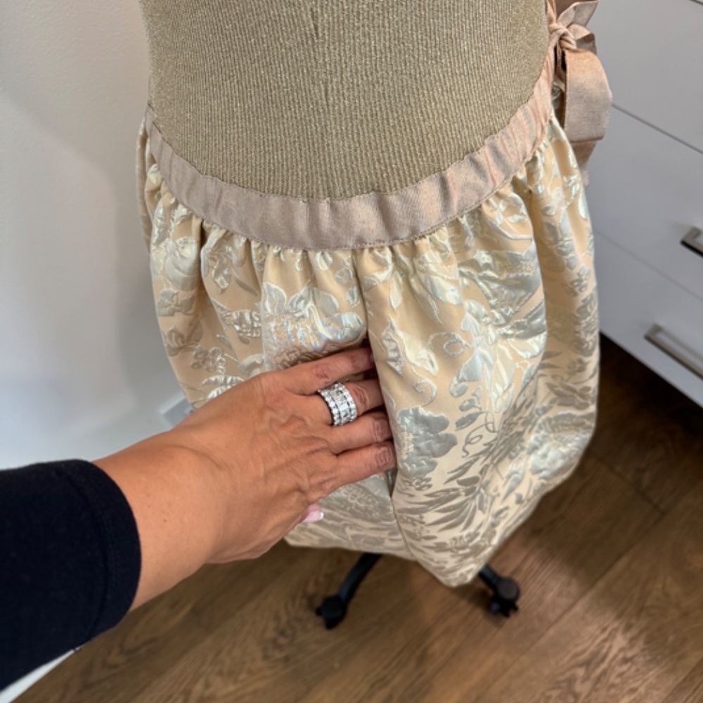 Moschino Perfect Party Dress - Gold Size 10 - Picture 13 of 14